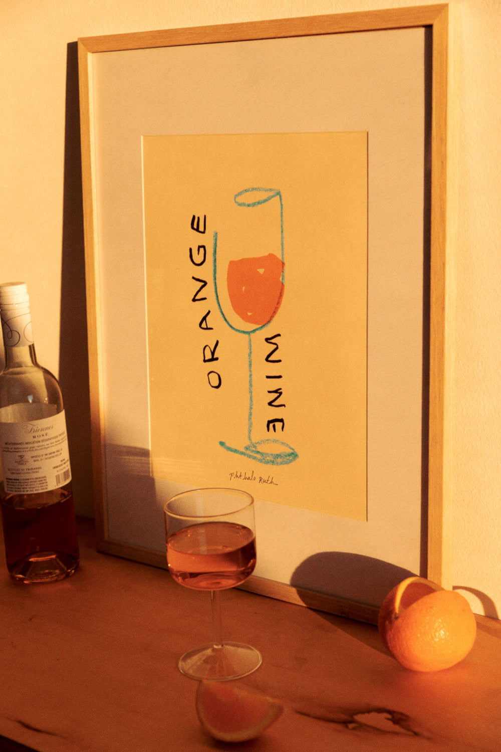 "Orange Wine" Art Print
