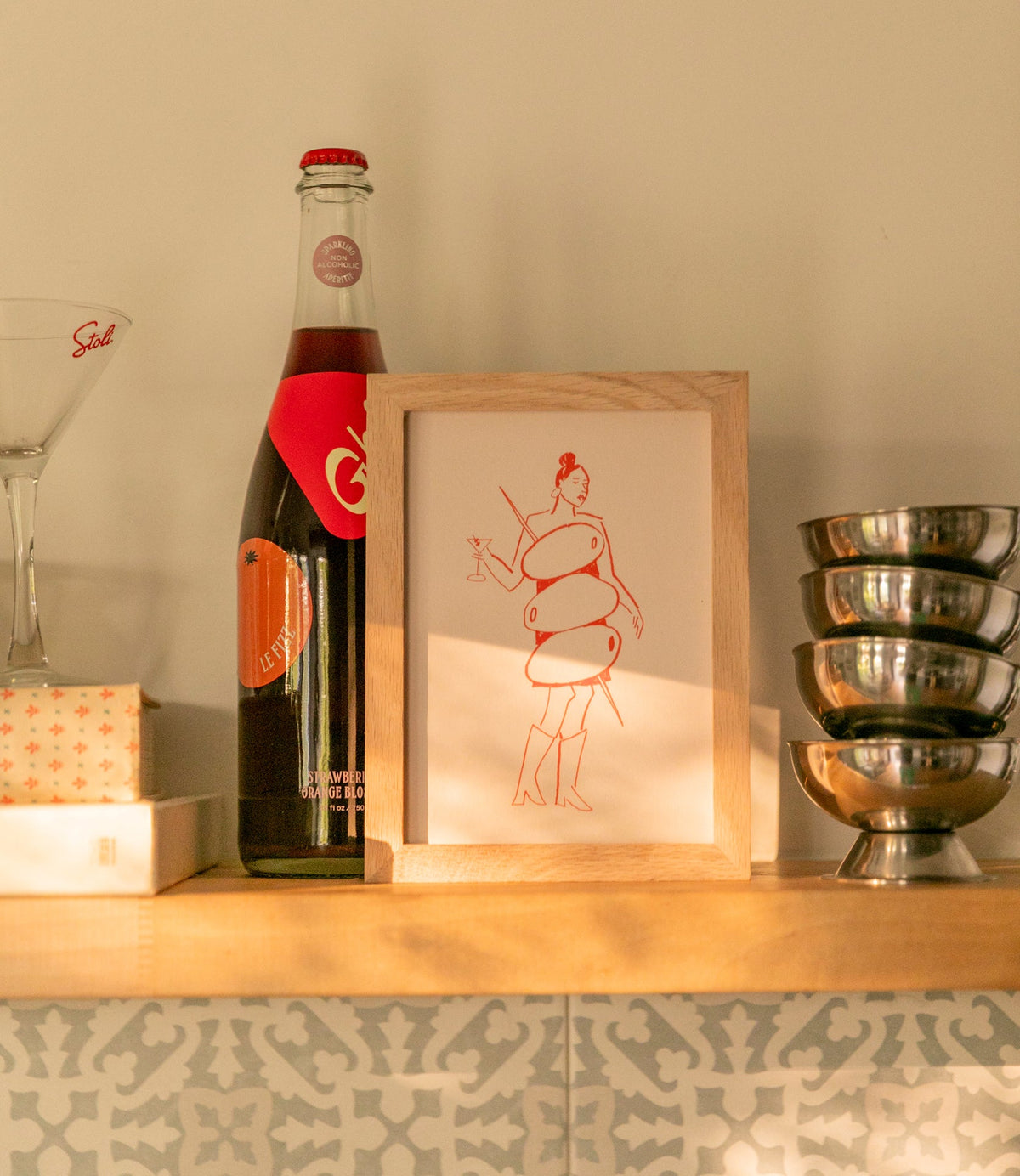 Miss Martini Mini Art Print