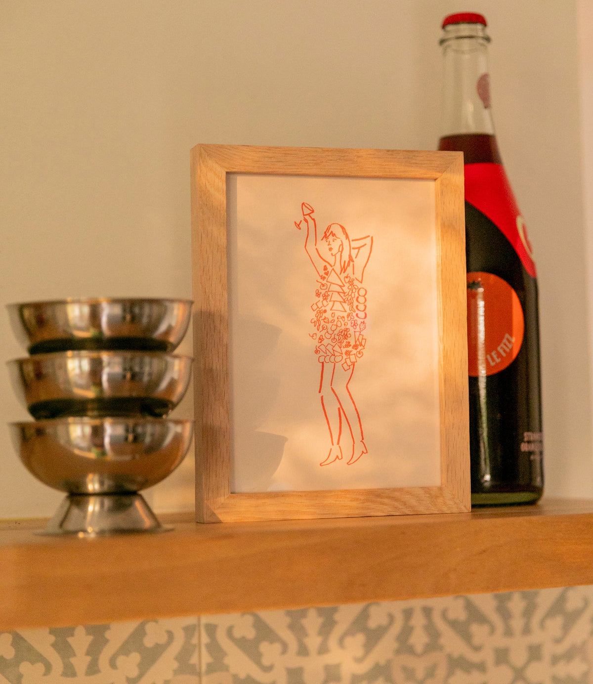 Miss Dinner Party Mini Art Print