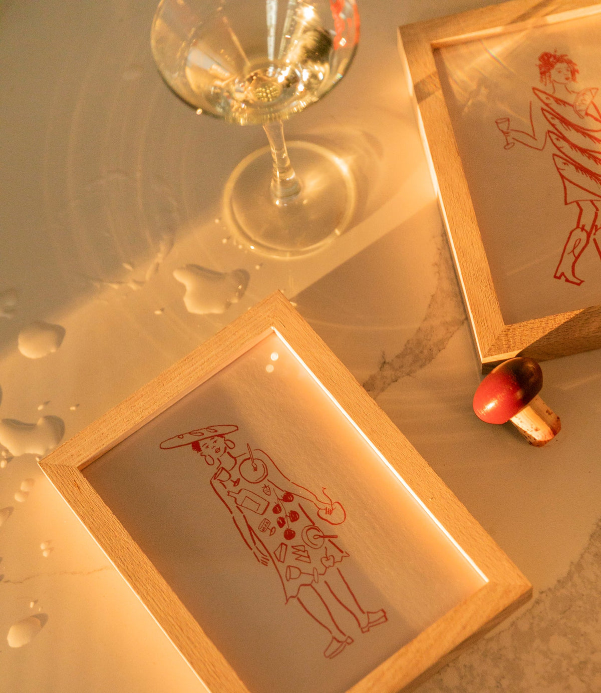 Miss Dinner Party Mini Art Print