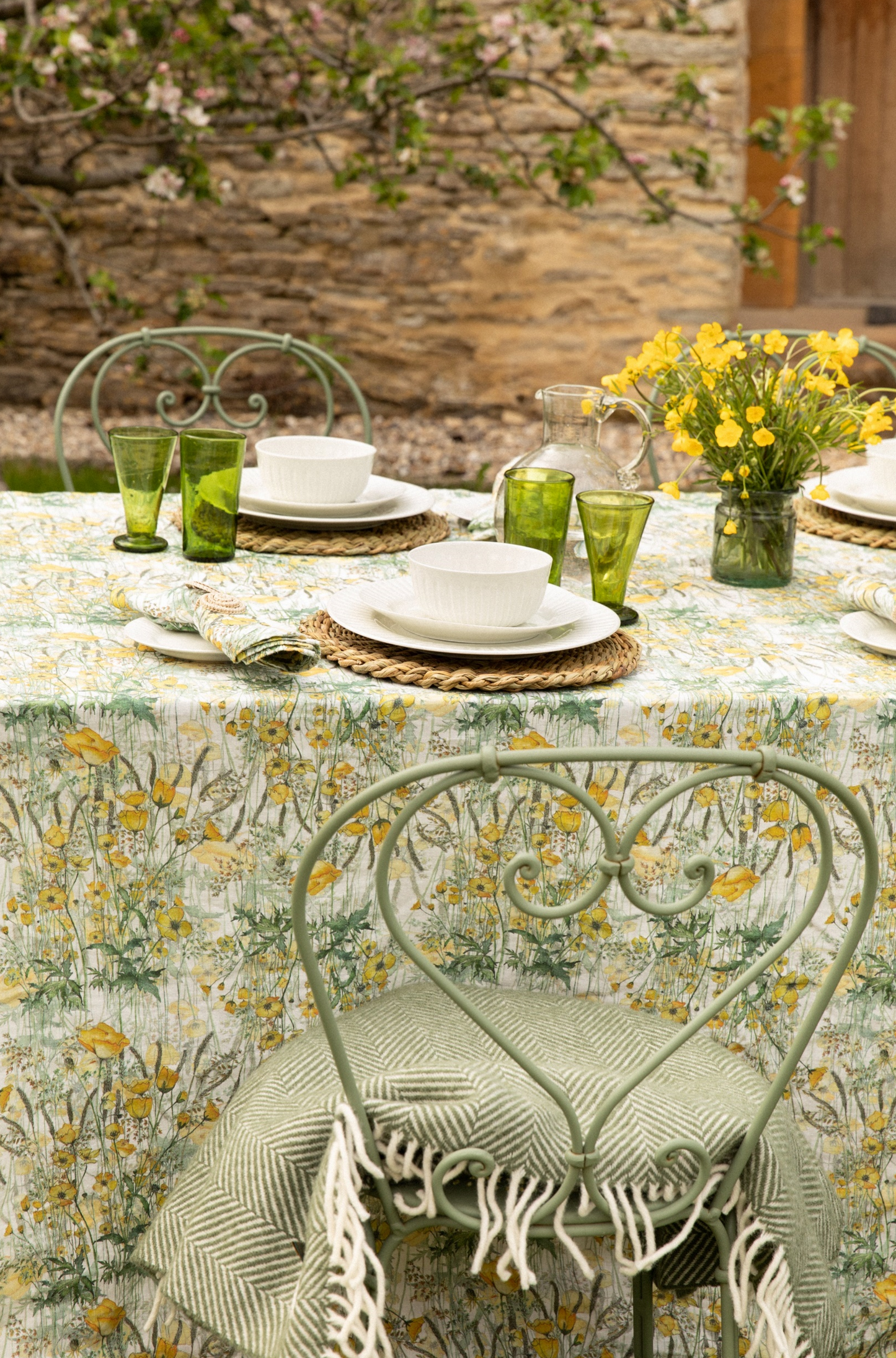 Buttercup Linen Table Cloth