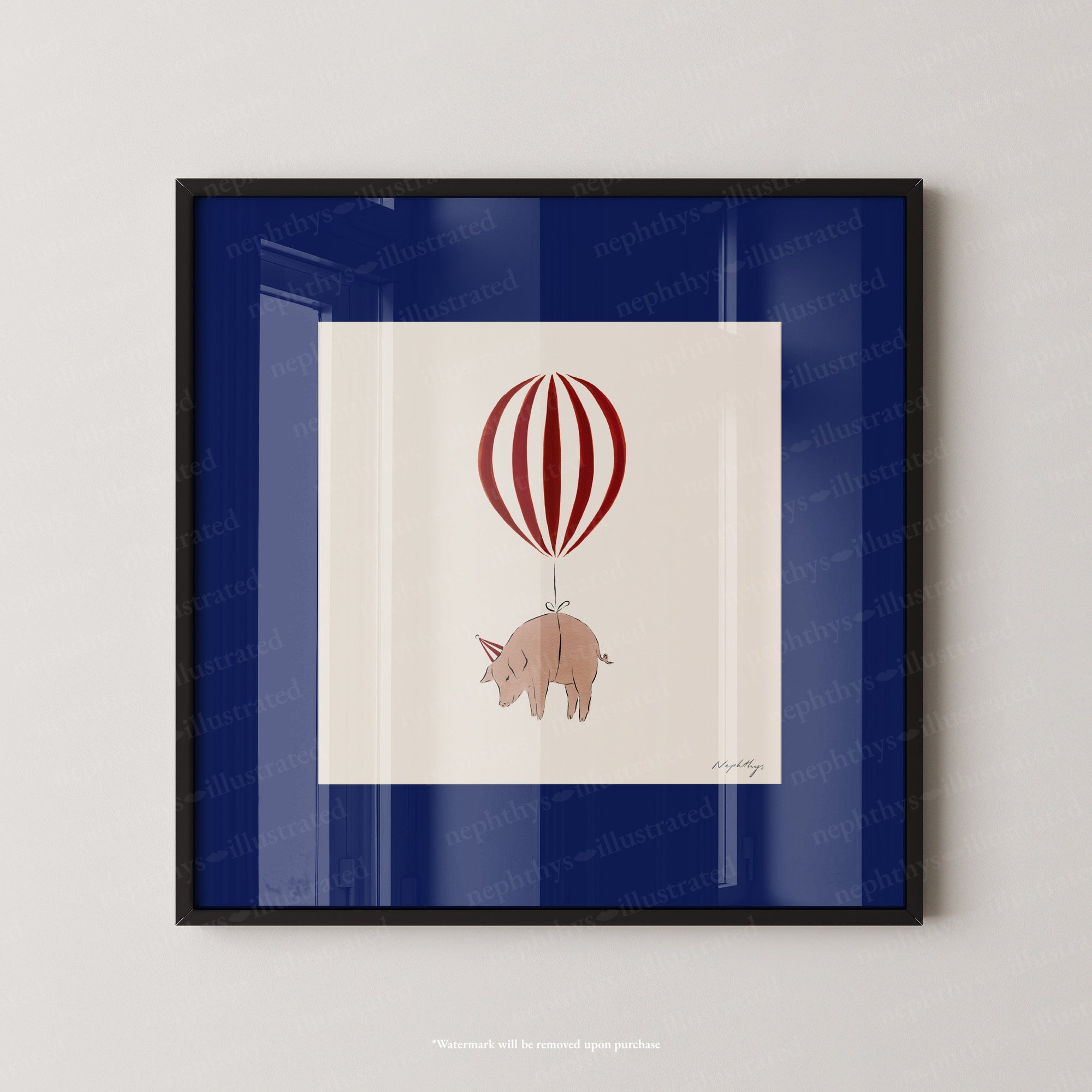 Pig Balloon Personalised