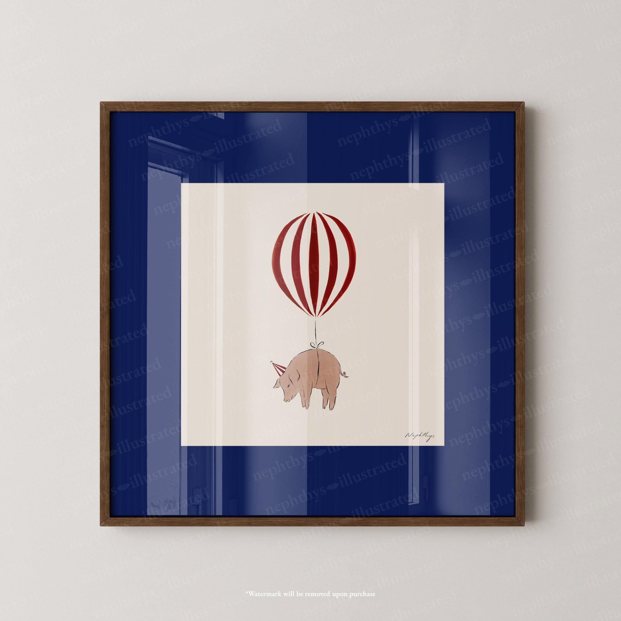 Pig Balloon Personalised