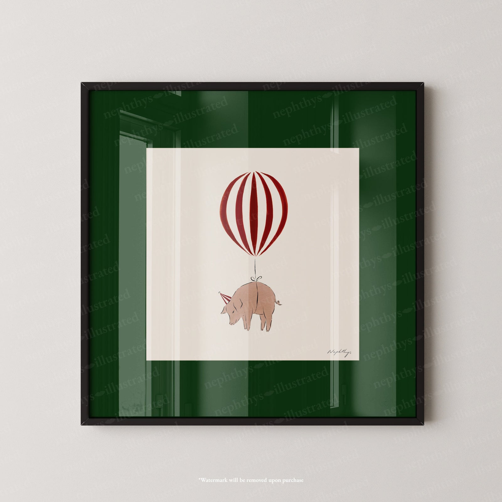 Pig Balloon Personalised