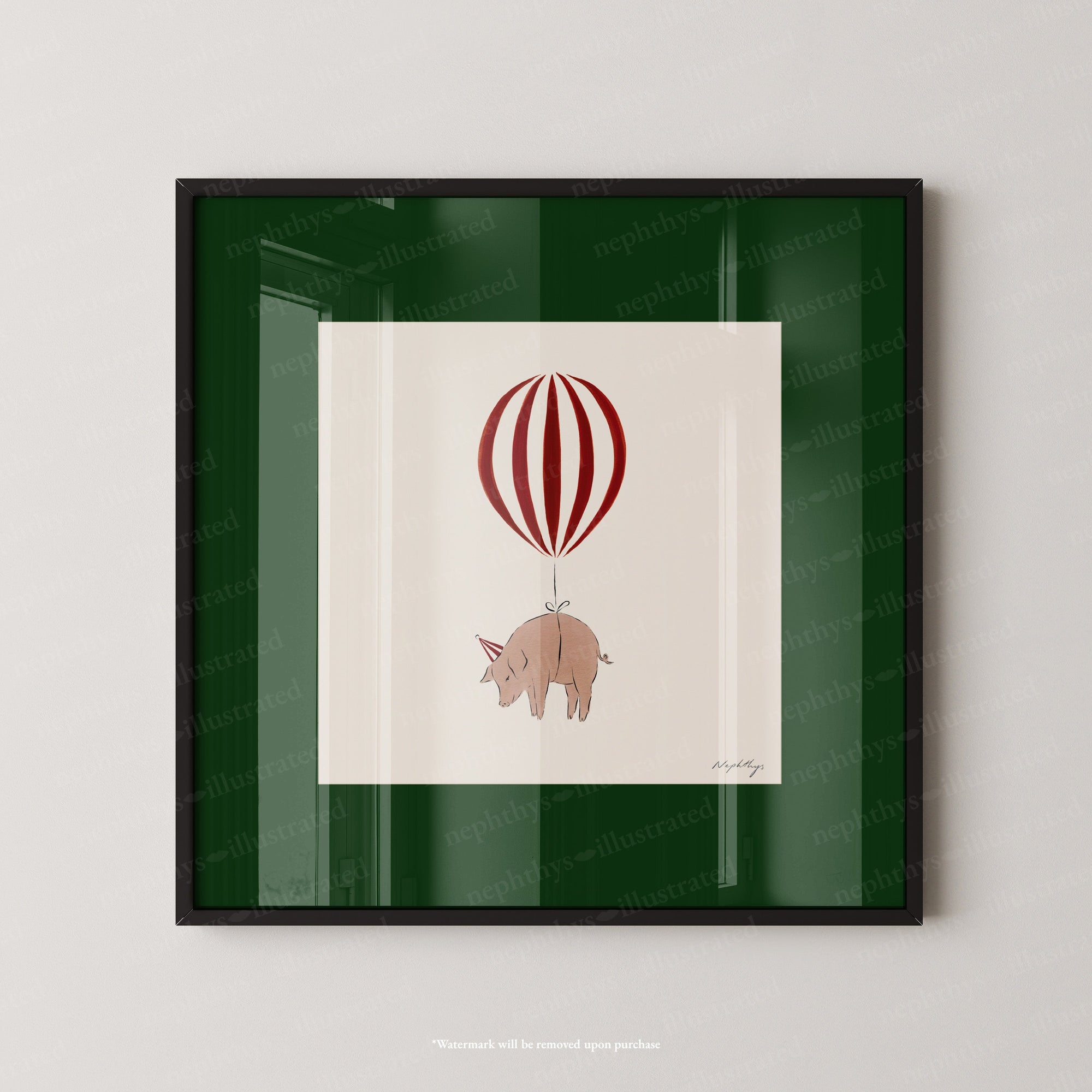 Pig Balloon Personalised