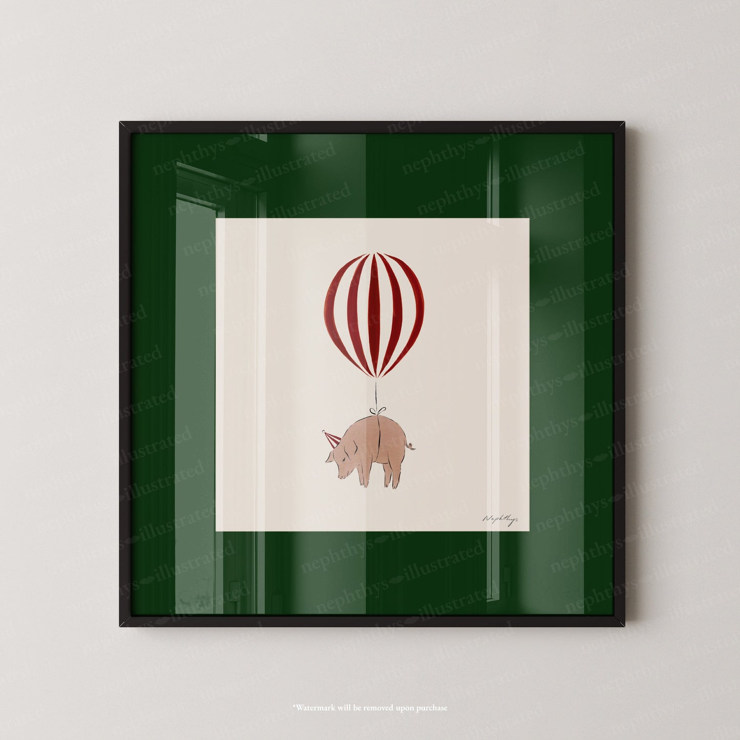 Pig Balloon Personalised