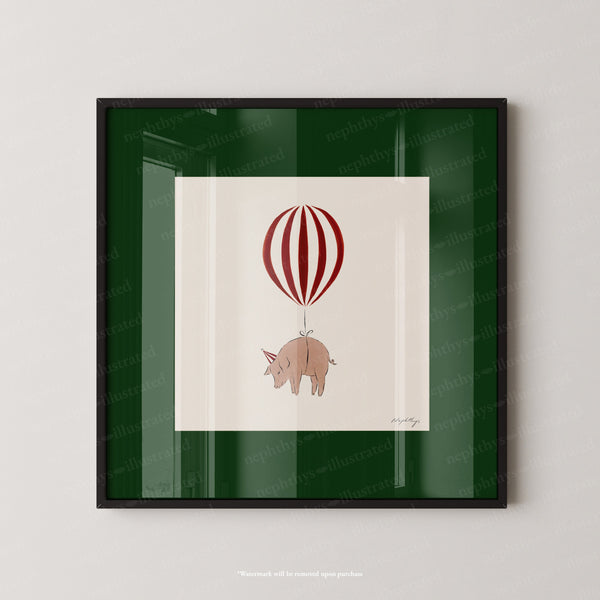 Pig Balloon Personalised