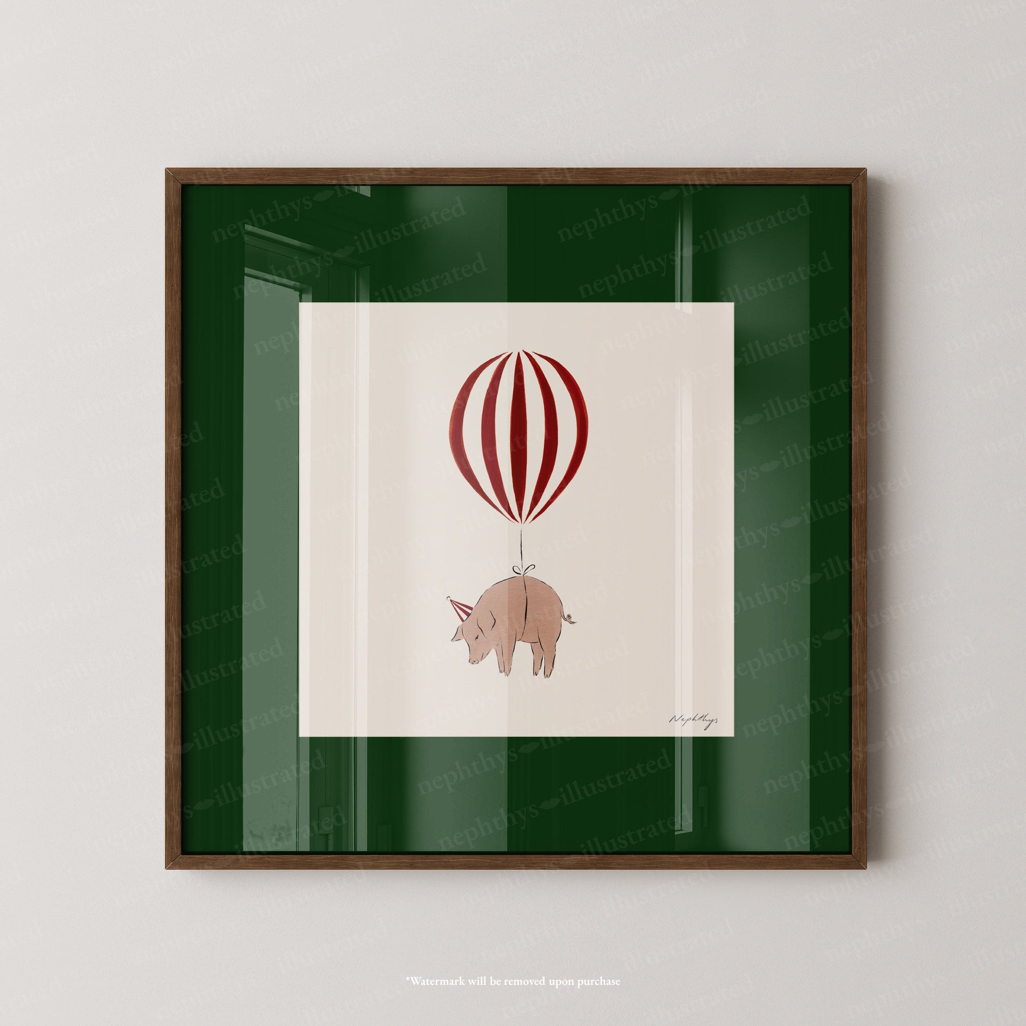 Pig Balloon Personalised