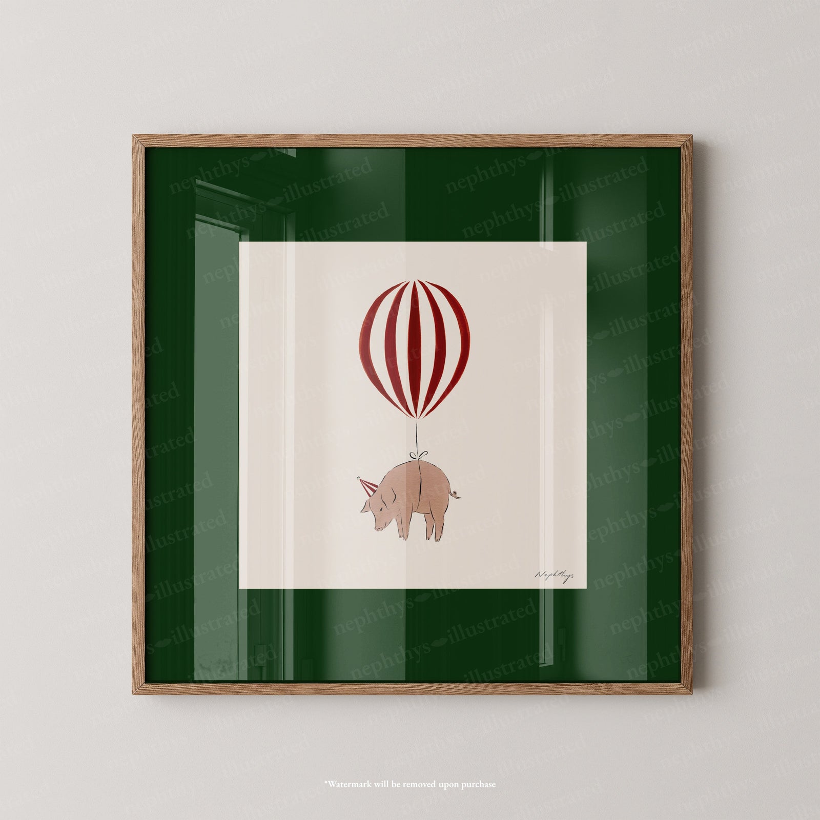 Pig Balloon Personalised