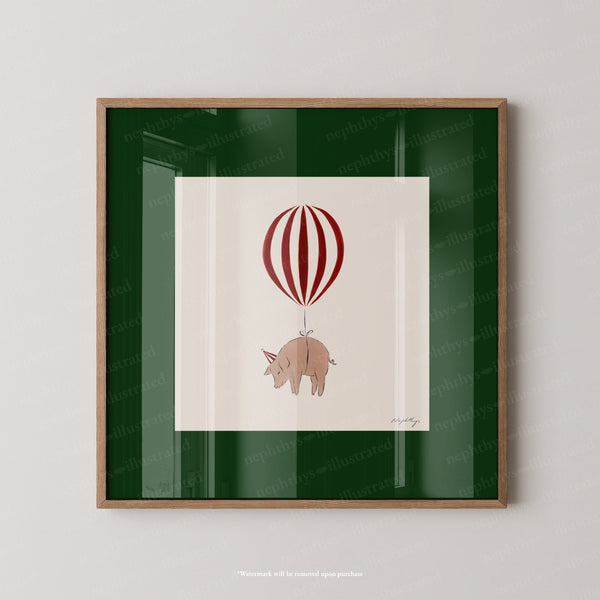 Pig Balloon Personalised