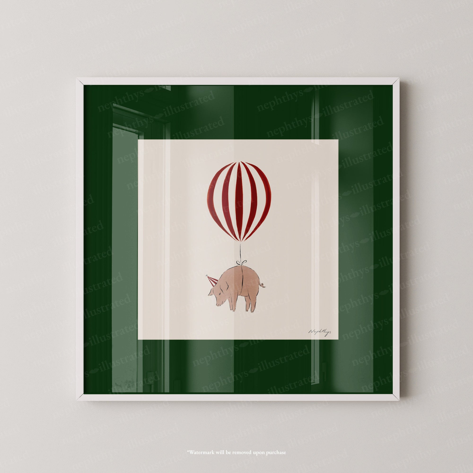 Pig Balloon Personalised