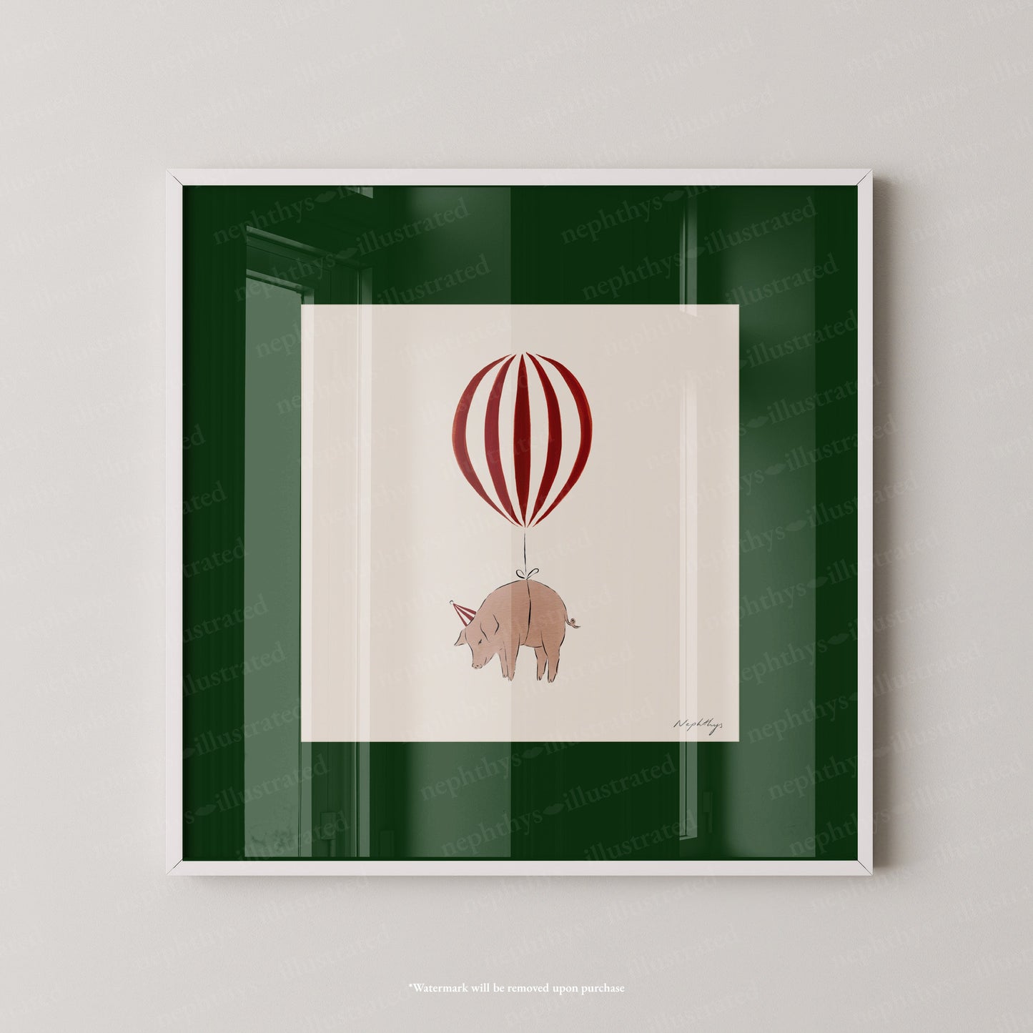 Pig Balloon Personalised