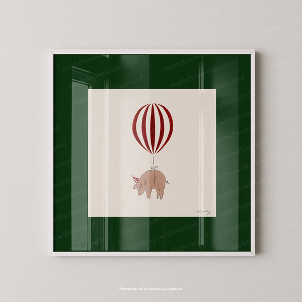Pig Balloon Personalised