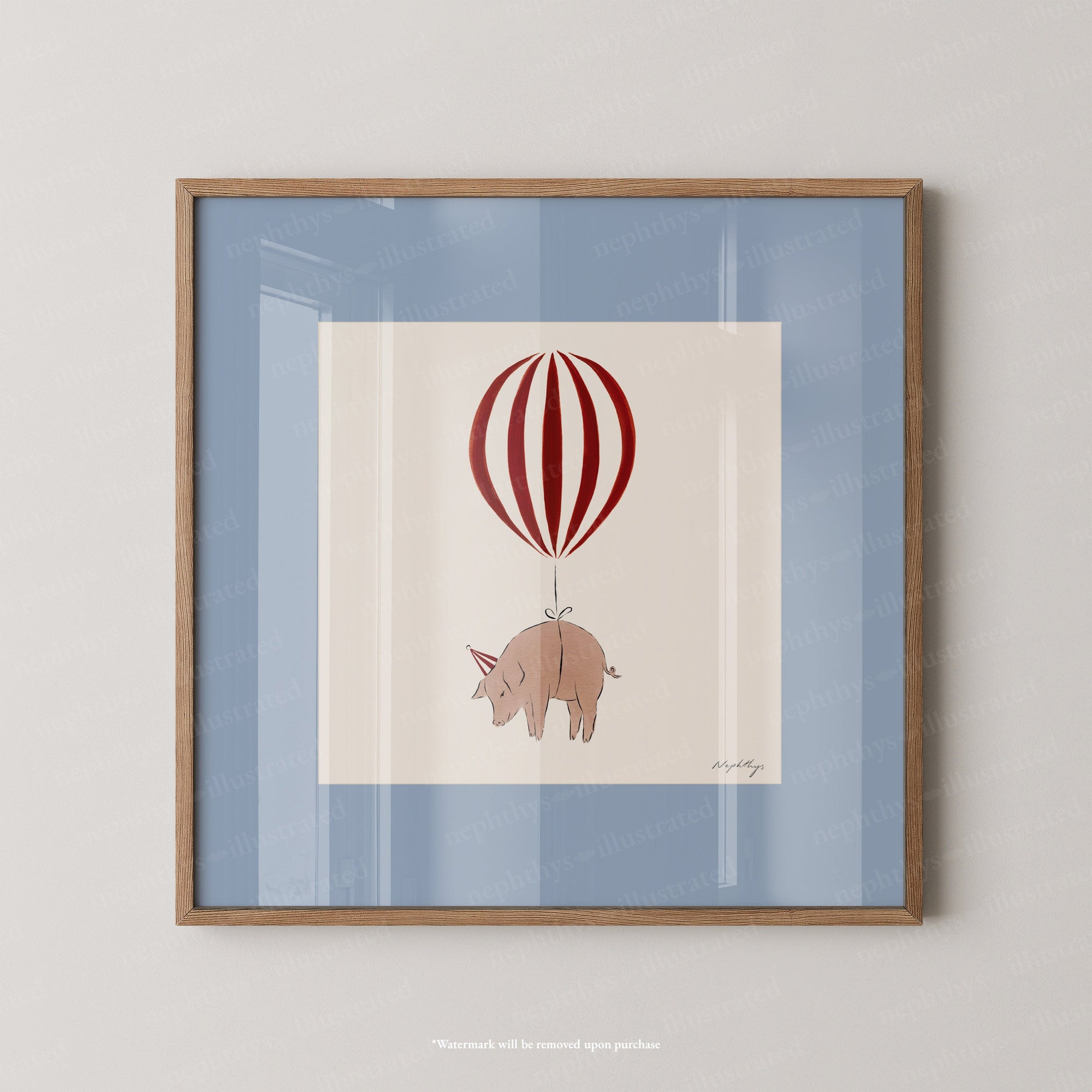 Pig Balloon Personalised