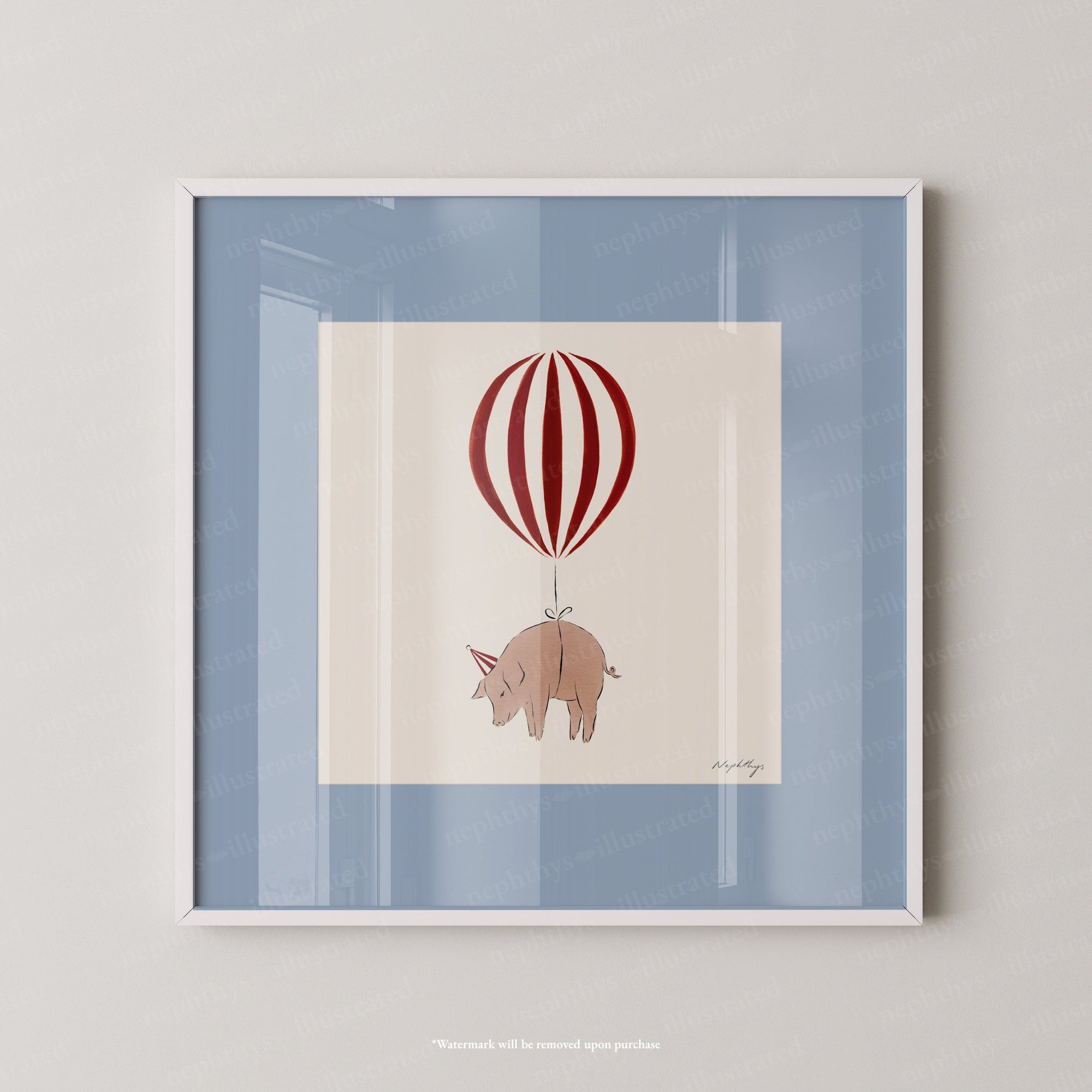 Pig Balloon Personalised