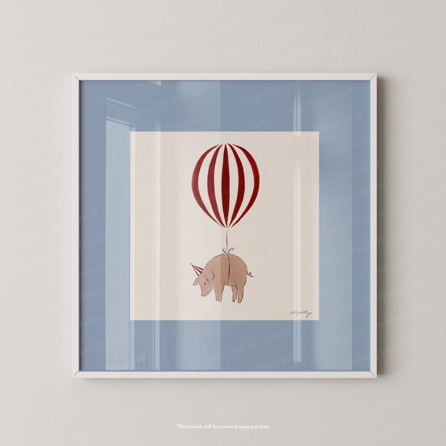 Pig Balloon Personalised