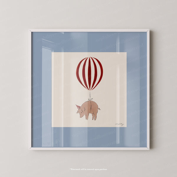Pig Balloon Personalised