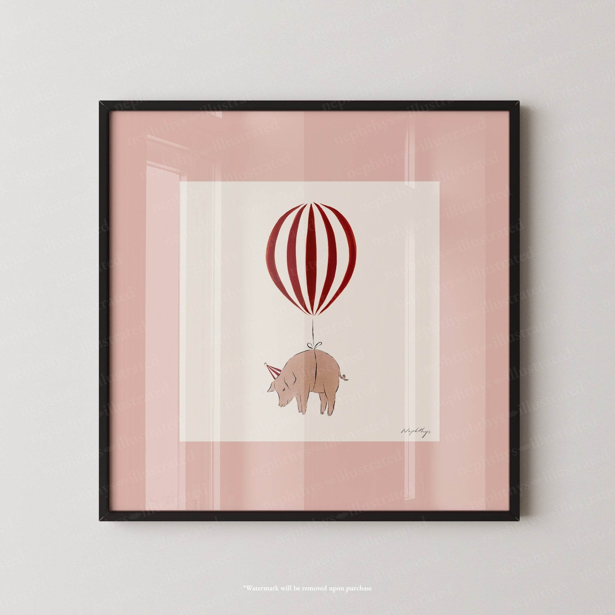 Pig Balloon Personalised