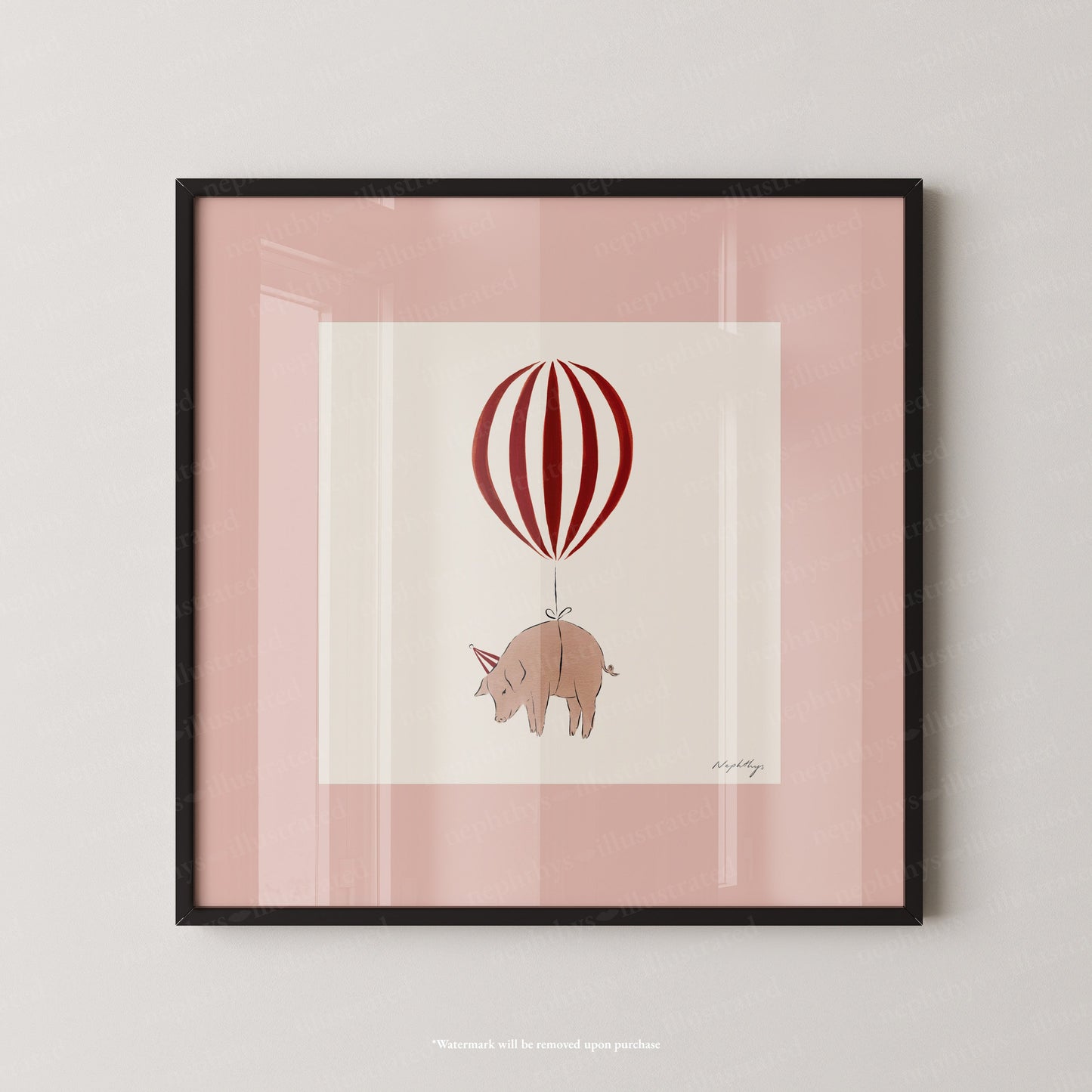 Pig Balloon Personalised
