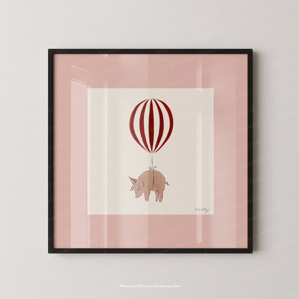 Pig Balloon Personalised