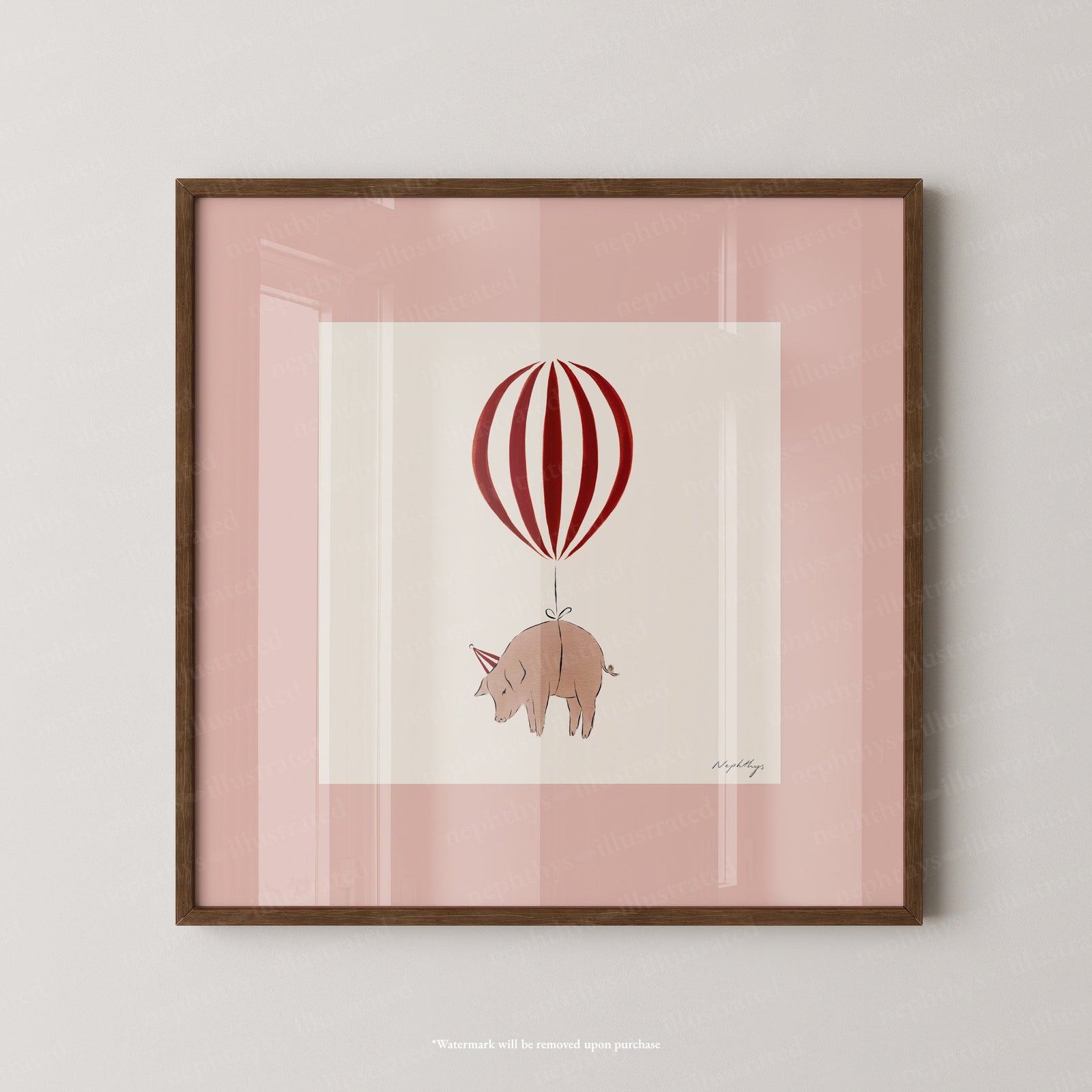 Pig Balloon Personalised