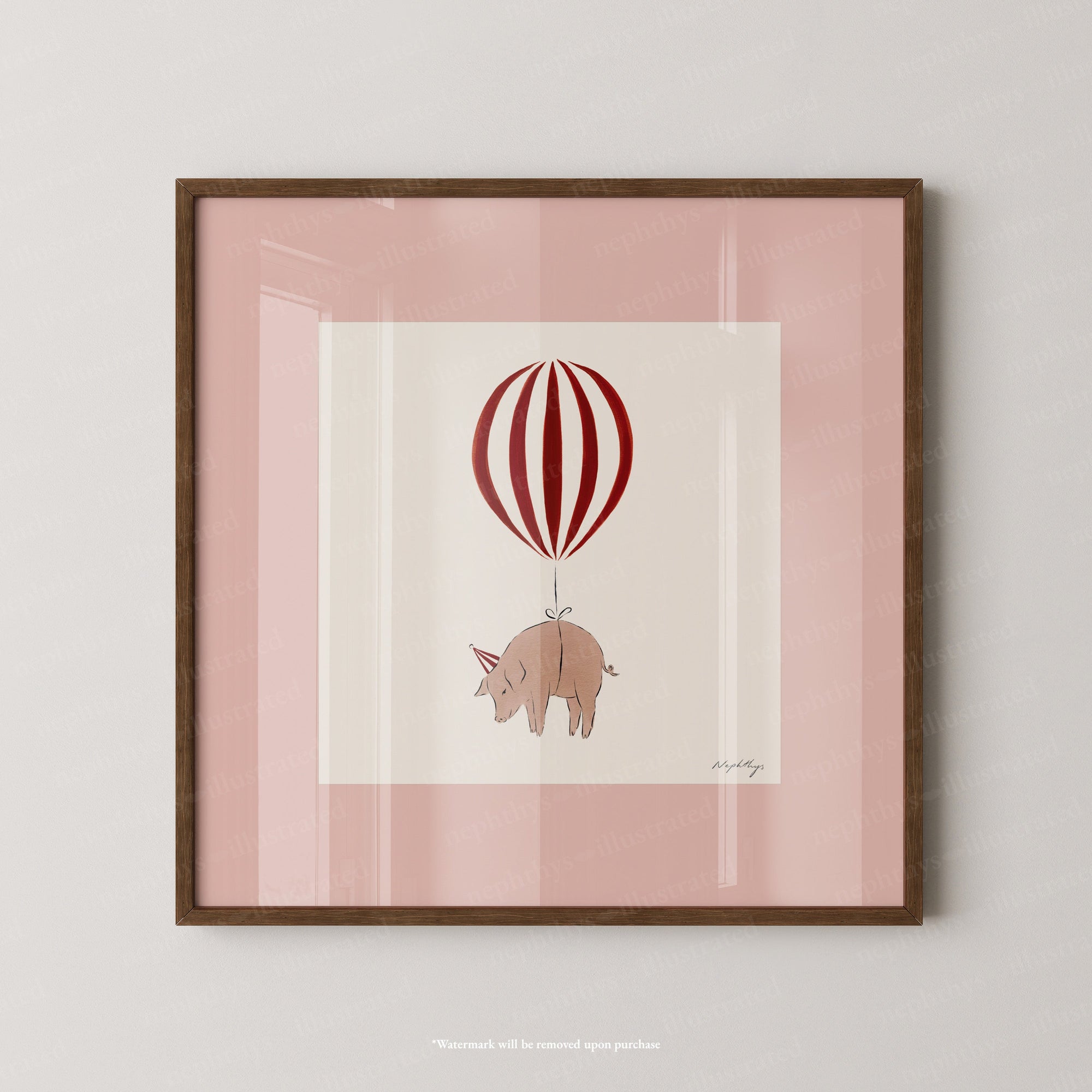 Pig Balloon Personalised