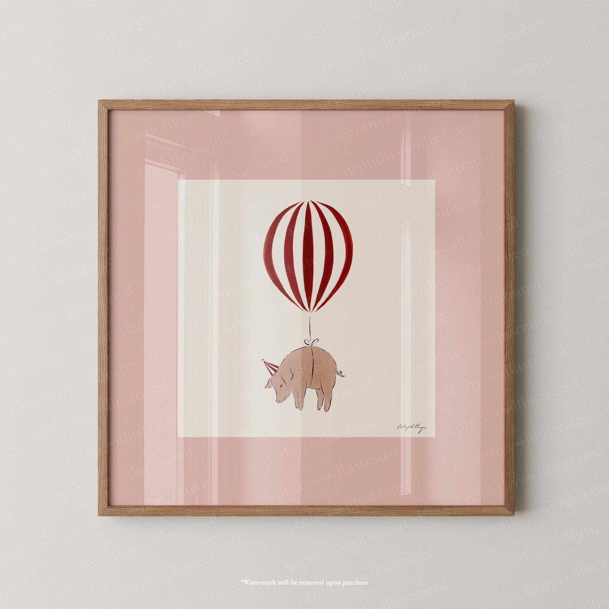 Pig Balloon Personalised