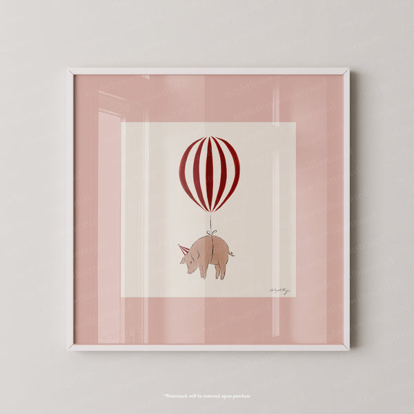 Pig Balloon Personalised