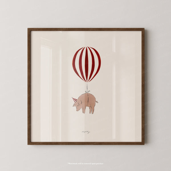 Pig Balloon Personalised