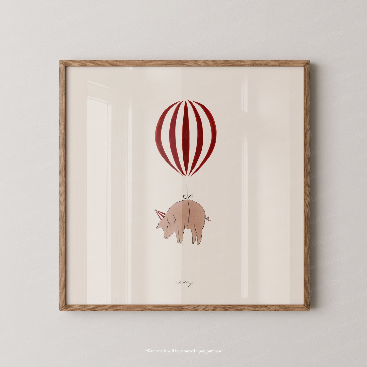 Pig Balloon Personalised