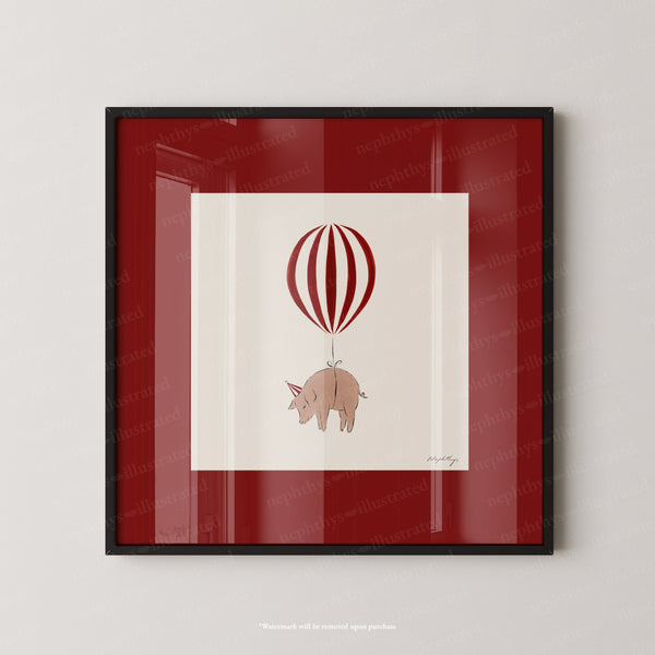 Pig Balloon Personalised