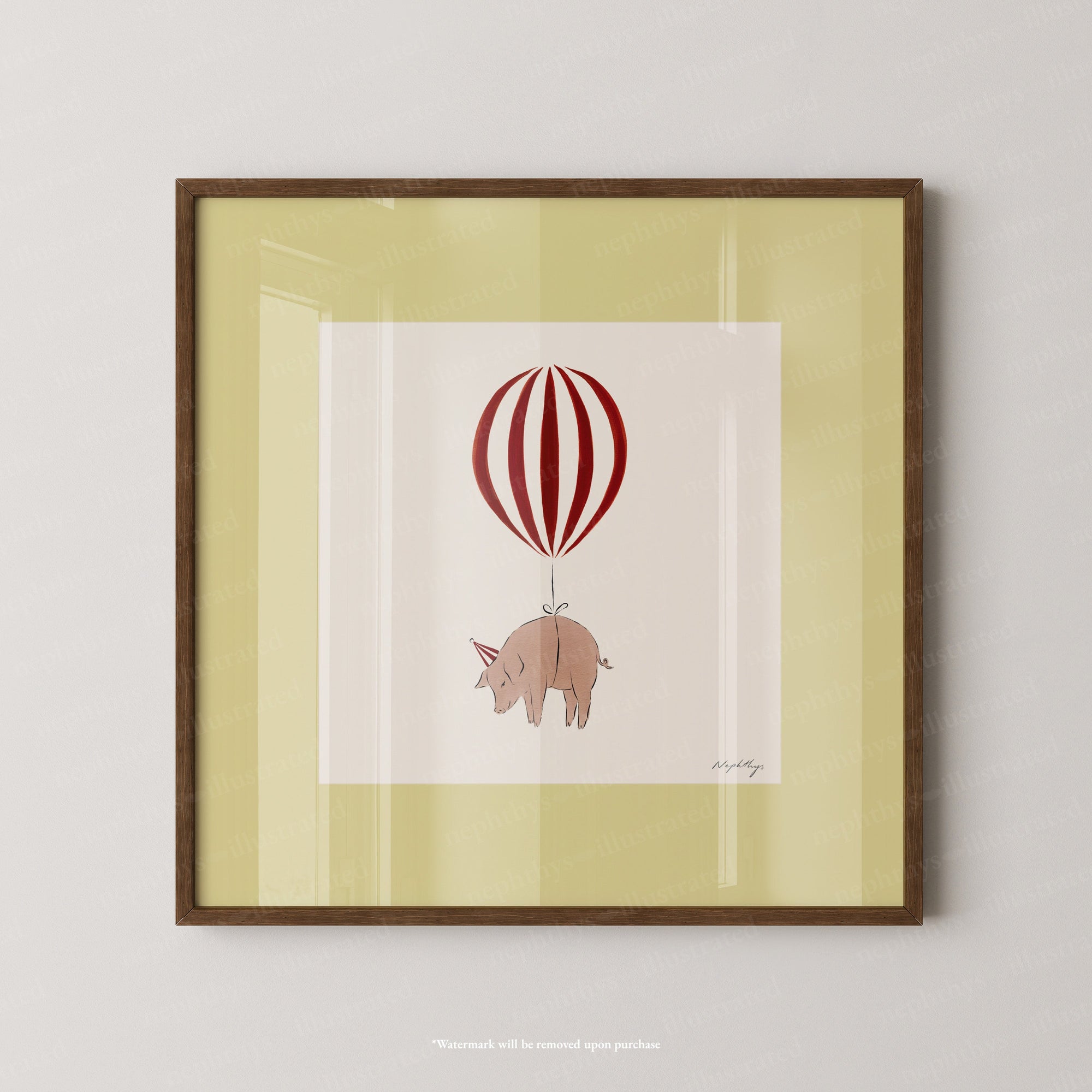 Pig Balloon Personalised