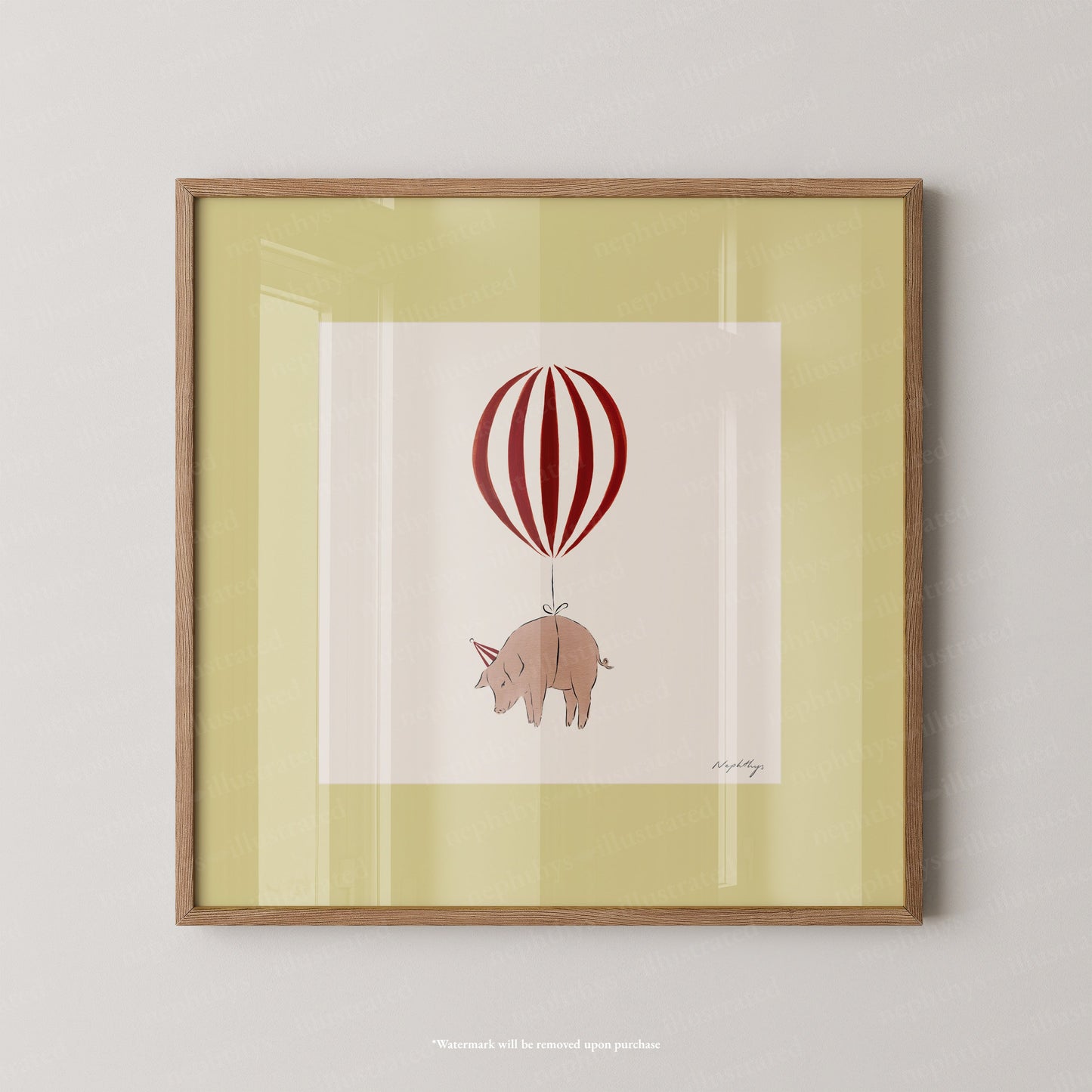 Pig Balloon Personalised