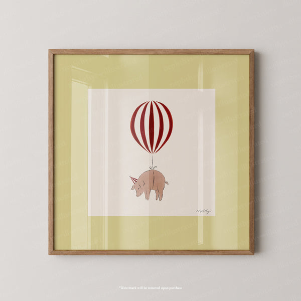 Pig Balloon Personalised