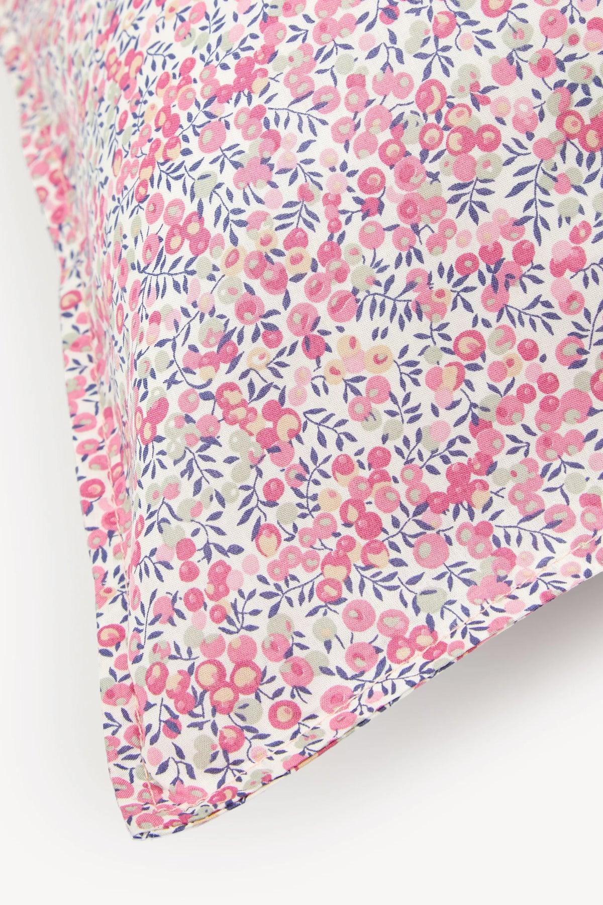 Pillowcase made with Liberty Fabric WILTSHIRE BUD MAGENTA - Coco & Wolf