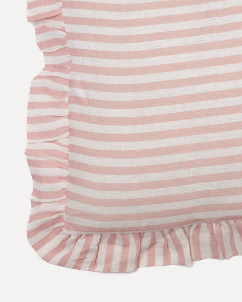Blush Candy Stripe Cushion Cover