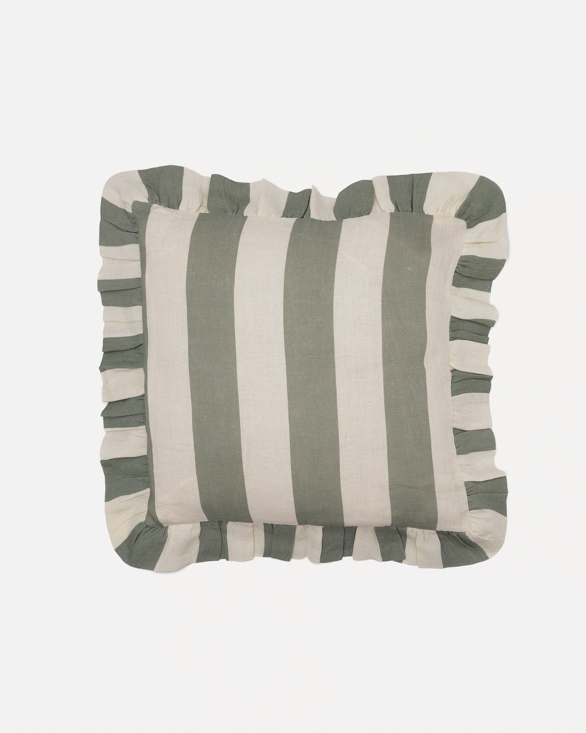 Sea Green Extra Wide Stripe Cushion Cover