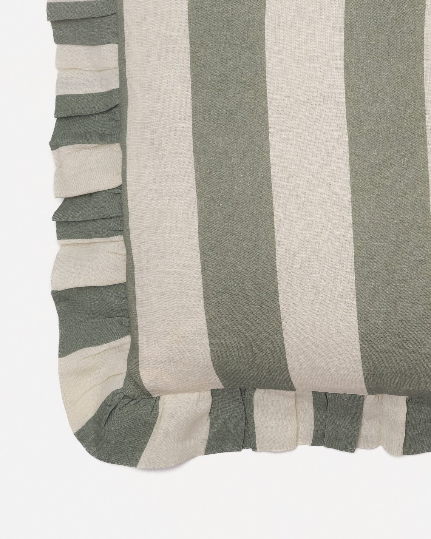 Sea Green Extra Wide Stripe Cushion Cover