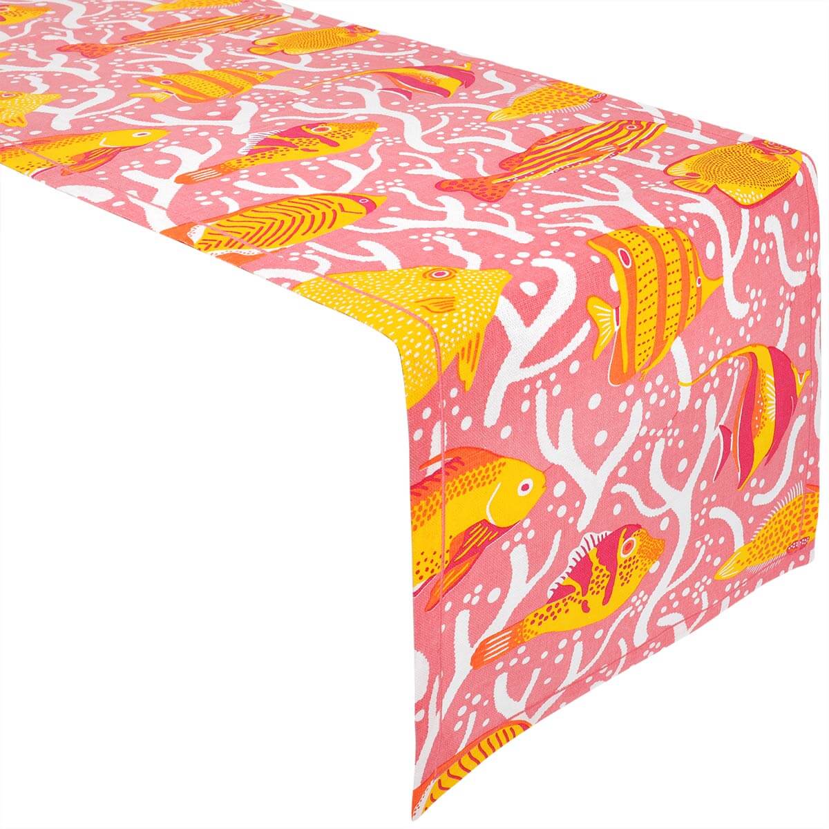 Pink Coral Reef Table Runner