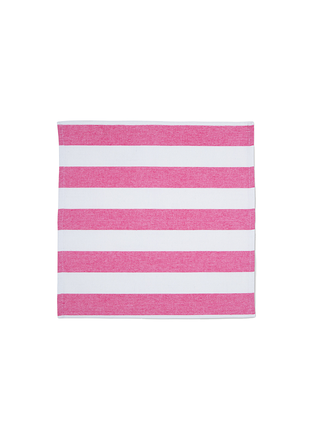 Punch Pink Stripe Napkins (Set of 2)