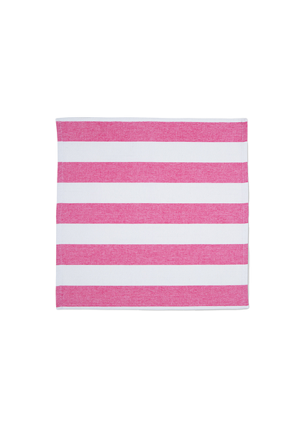 Punch Pink Stripe Napkins (Set of 2)