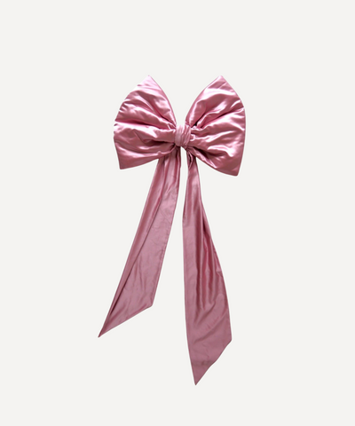 Extra-Large Pink Satin Bow Angela Mugnai