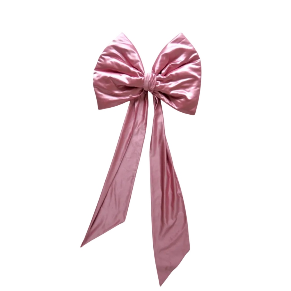Extra-Large Pink Satin Bow Angela Mugnai