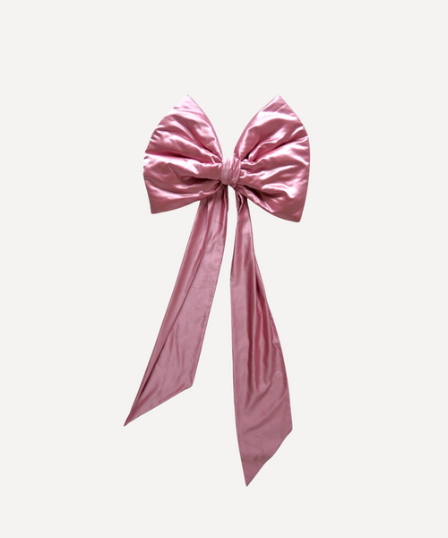 Extra-Large Pink Satin Bow Angela Mugnai