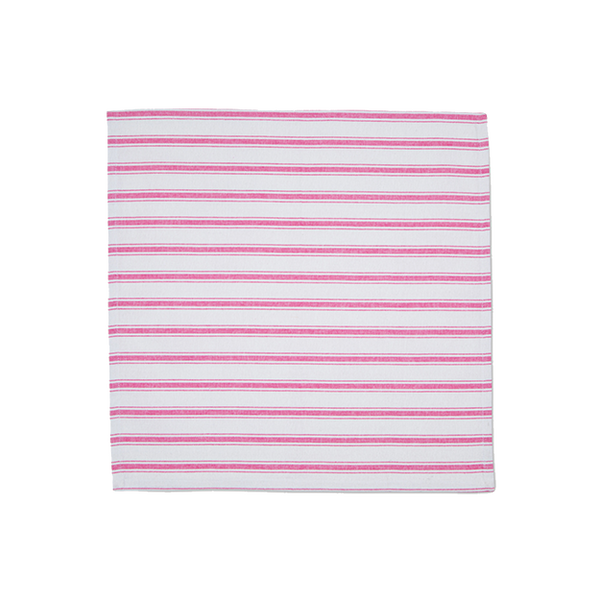Punch Pink Stripe Napkins (Set of 2)