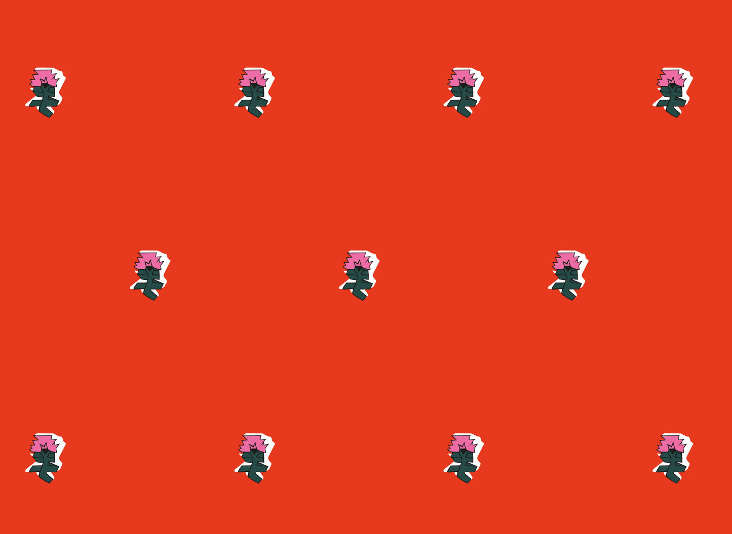 Pixel Posey Wallpaper, Azalea, Roll