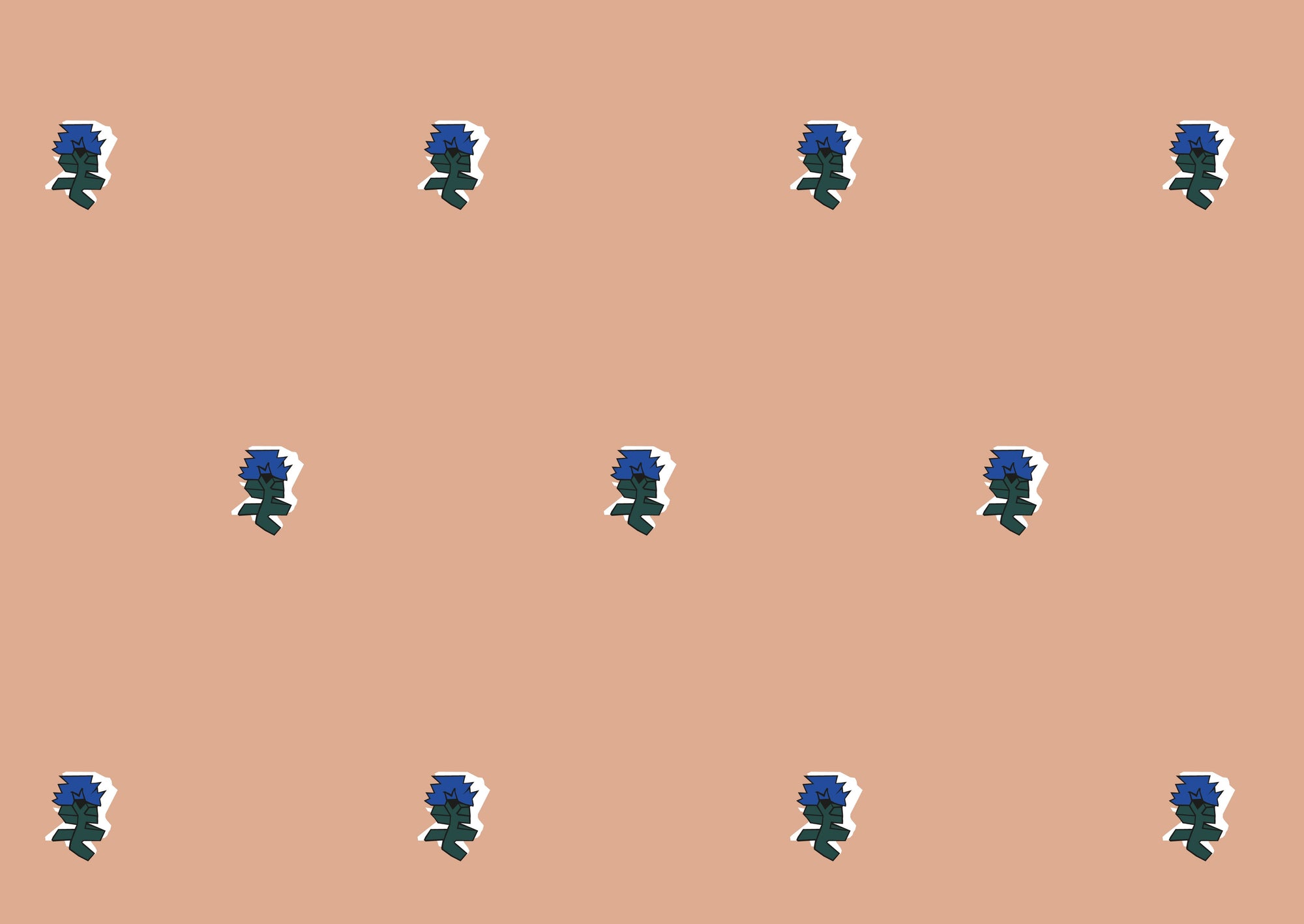 Pixel Posey Wallpaper, Sweetpea, Sample