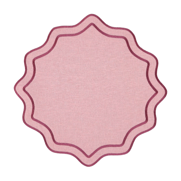 Placemat Bloom, Dusty Rose with Pink