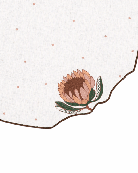 Hand Embraided Autumn Meadow Placemats 16.5" round (Set of 4)