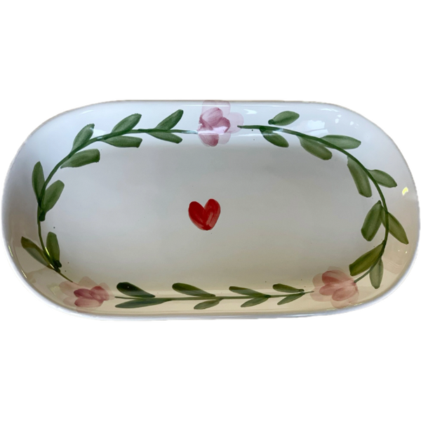 Oval Plate Rosa 32cm